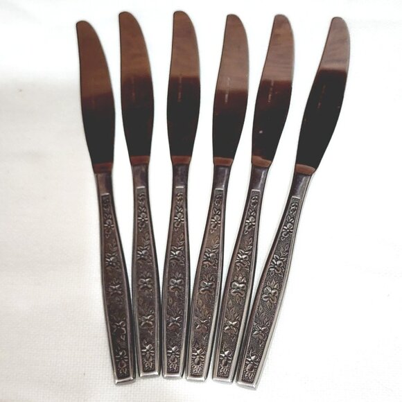 Stanley Roberts Other - 6 Stanley Roberts La Spana Dinner Knives 8.5" Rogers Co. stainless flatware
